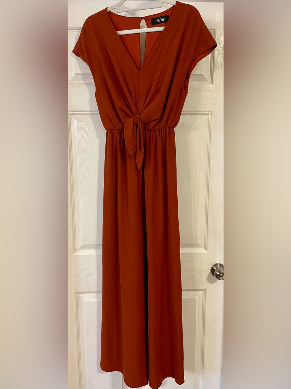 Fabrik Tie-Front Wide Leg Jumpsuit Size M